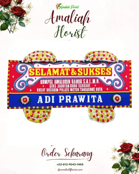 Papan Bunga Ucapan Selamat Glagahharum
