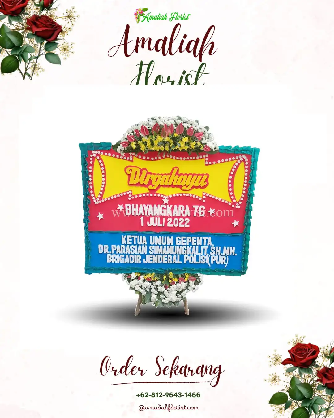 Papan Bunga HUT Ulang Tahun Glagahharum
